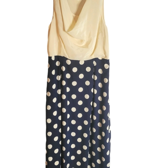 Moulinette Soeurs Dresses & Skirts - Moulinette souers off white blue pola dot maxi dress extra small 2